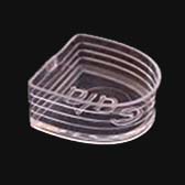 HPR 52 sarokvédő cipőre, méret: 27 x 26 mm - CLEAR (Színtelen)